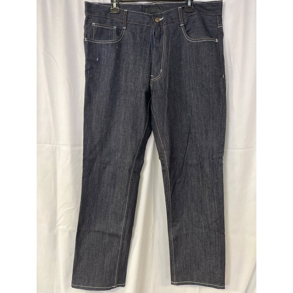 Q By Qruel Mens Dark Blue Straight Leg Jeans Size 38 SKU 6566